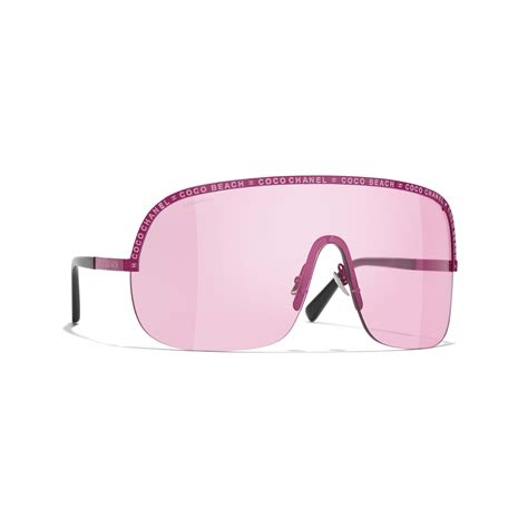 pink chanel sunglasses|chanel sunglasses with clear sides.